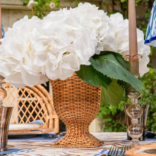 Vases | Vases & Planters<Mrs. Alice Small Rattan Urn Vase
