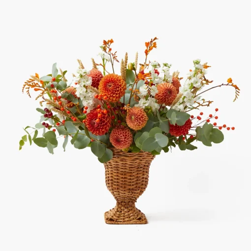 Vases | Vases & Planters<Mrs. Alice Small Rattan Urn Vase