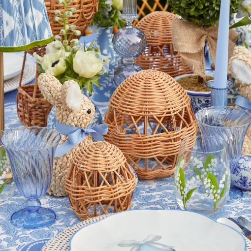 Spring Decorations<Mrs. Alice Small Rattan Woven Egg (Pair)