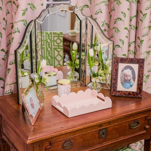 Trays | For Her<Mrs. Alice Small Soft Pink Lacquer Tray