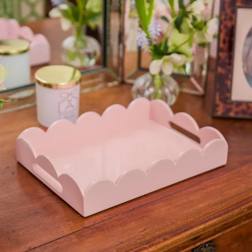Trays | For Her<Mrs. Alice Small Soft Pink Lacquer Tray