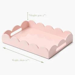 Trays | For Her<Mrs. Alice Small Soft Pink Lacquer Tray