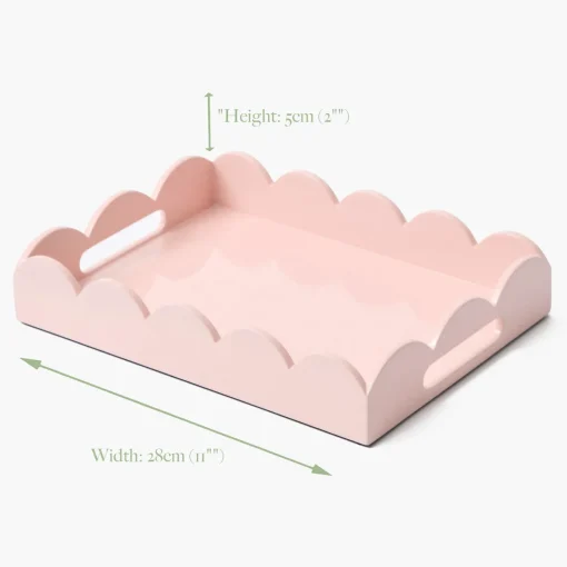 Trays | For Her<Mrs. Alice Small Soft Pink Lacquer Tray