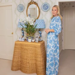 Furniture | Furniture<Mrs. Alice Small Vivienne Rattan Scalloped Console Table