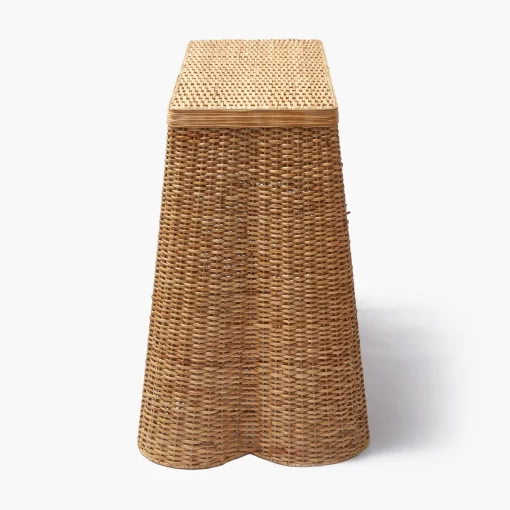 Furniture | Furniture<Mrs. Alice Small Vivienne Rattan Scalloped Console Table