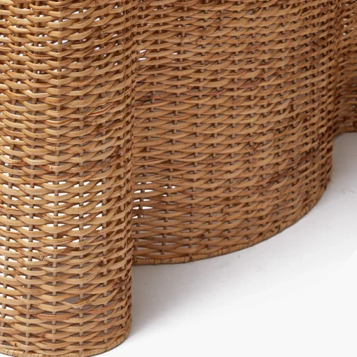 Furniture | Furniture<Mrs. Alice Small Vivienne Rattan Scalloped Console Table