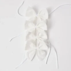 Napkin Rings & Bows<Mrs. Alice Snow White Velvet Napkin Bows (Set of 4)