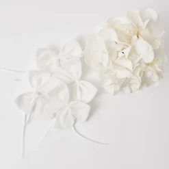 Napkin Rings & Bows<Mrs. Alice Snow White Velvet Napkin Bows (Set of 4)