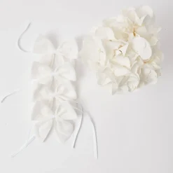 Napkin Rings & Bows<Mrs. Alice Snow White Velvet Napkin Bows (Set of 4)