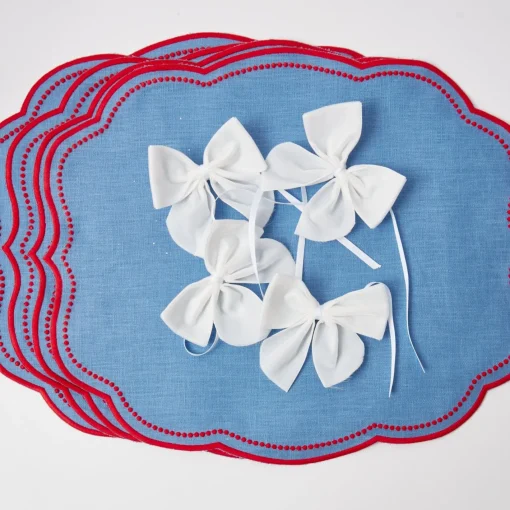 Napkin Rings & Bows<Mrs. Alice Snow White Velvet Napkin Bows (Set of 4)