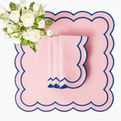 Napkins | Mrs. Alice Monogram<Mrs. Alice Sofia Pink Appliqué Napkins (Set of 4)