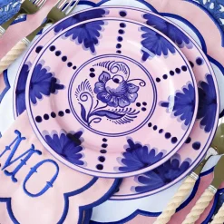 Table Linen Sets | Mrs. Alice Monogram<Mrs. Alice Sofia Pink Appliqué Placemats & Napkins (Set of 4)