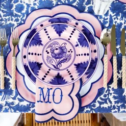 Table Linen Sets | Mrs. Alice Monogram<Mrs. Alice Sofia Pink Appliqué Placemats & Napkins (Set of 4)