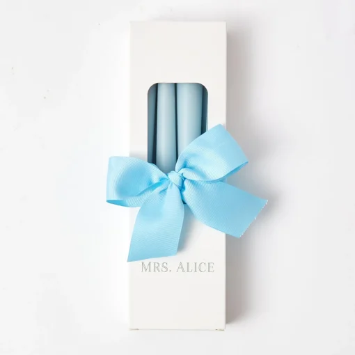 Summer Candleware | Candles<Mrs. Alice Soft Blue Candles (Set of 8)