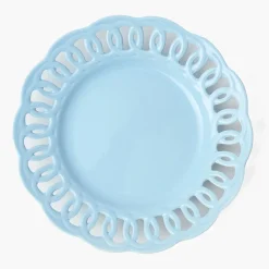Summer Crockery | Dinner Plates<Mrs. Alice Soft Blue Lace Dinner Plate