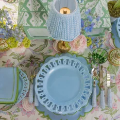 Summer Crockery | Dinner Plates<Mrs. Alice Soft Blue Lace Dinner Plate