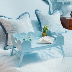 Trays | For Her<Mrs. Alice Soft Blue Lacquer Breakfast Tray