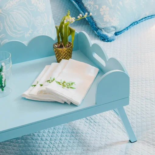 Trays | For Her<Mrs. Alice Soft Blue Lacquer Breakfast Tray