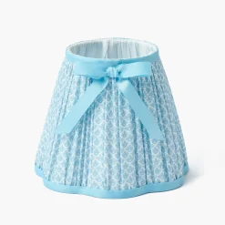 Lampshades<Mrs. Alice Soft Blue Lotus Bow Lampshade (18cm)