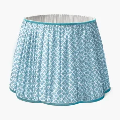 Lampshades<Mrs. Alice Soft Blue Lotus Lampshade (40cm)