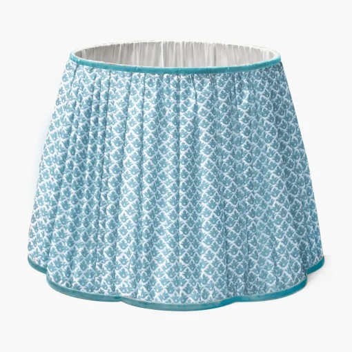 Lampshades<Mrs. Alice Soft Blue Lotus Lampshade (40cm)