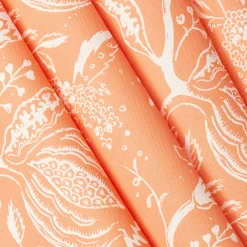 Serena Fresson Fabrics<Mrs. Alice Soft Coral Chelsea Square Fabric