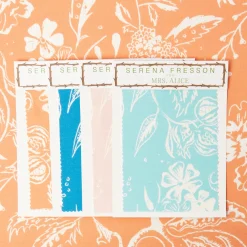 Serena Fresson Fabrics<Mrs. Alice Soft Coral Chelsea Square Fabric