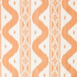 Serena Fresson Fabrics<Mrs. Alice Soft Coral Ikat Stripe Fabric