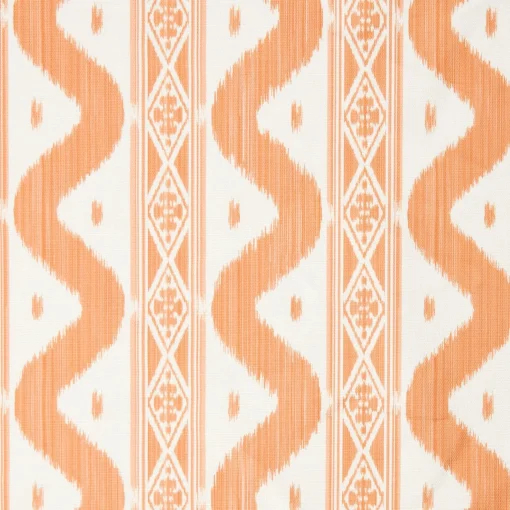 Serena Fresson Fabrics<Mrs. Alice Soft Coral Ikat Stripe Fabric