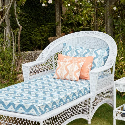 Serena Fresson Fabrics<Mrs. Alice Soft Coral Ikat Stripe Fabric