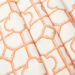 Serena Fresson Fabrics<Mrs. Alice Soft Coral Shaded Bamboo Fabric