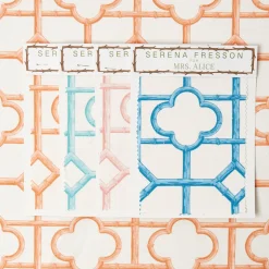 Serena Fresson Fabrics<Mrs. Alice Soft Coral Shaded Bamboo Fabric