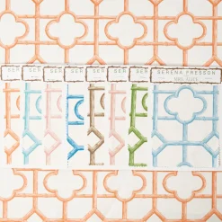 Serena Fresson Fabrics<Mrs. Alice Soft Coral Shaded Bamboo Fabric