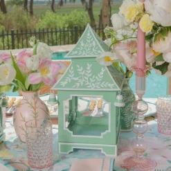 Year-round Decorations | Pagodas & Lanterns<Mrs. Alice Soft Green Chinoiserie Pagoda Lantern
