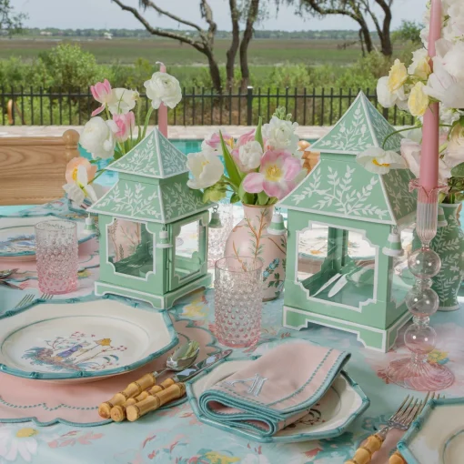 Year-round Decorations | Pagodas & Lanterns<Mrs. Alice Soft Green Chinoiserie Pagoda Lantern