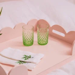 Trays | For Her<Mrs. Alice Soft Pink Lacquer Breakfast Tray