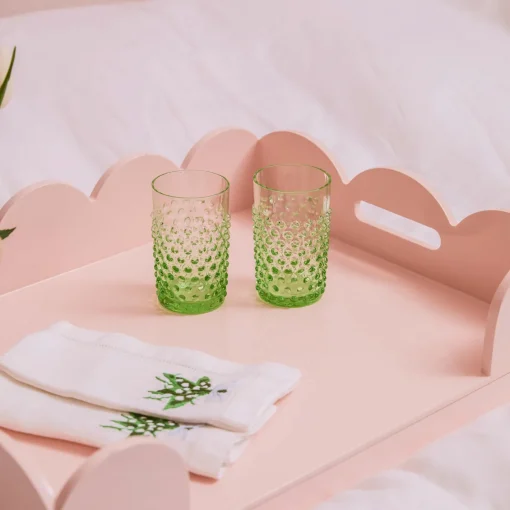 Trays | For Her<Mrs. Alice Soft Pink Lacquer Breakfast Tray