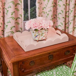Trays | For Her<Mrs. Alice Soft Pink Lacquer Tray