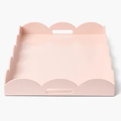 Trays | For Her<Mrs. Alice Soft Pink Lacquer Tray