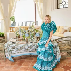 Summer Table Linen | Tablecloths<Mrs. Alice Sophia Blockprint Tablecloth