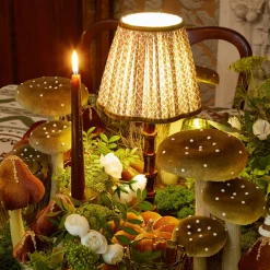 Year-round Decorations | Autumn Decorations<Mrs. Alice Tall Green Velvet Mushrooms (Set of 3)
