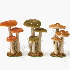 Year-round Decorations | Autumn Decorations<Mrs. Alice Tall Mixed Mushroom Set