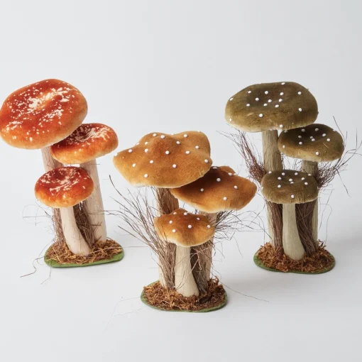 Year-round Decorations | Autumn Decorations<Mrs. Alice Tall Mixed Mushroom Set