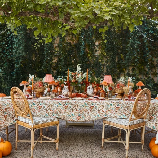 Year-round Decorations<Mrs. Alice Tall Orange Glitter Mushrooms (Pair)