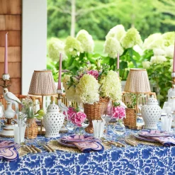 Rechargeable Table Lamps<Mrs. Alice Tall Rechargeable Lamp & Putty Lotus Shade (18cm)