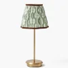 Rechargeable Table Lamps<Mrs. Alice Tall Rechargeable Lamp with Olive & Chocolate Ikat Shade (18cm)