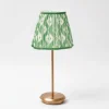 Rechargeable Table Lamps<Mrs. Alice Tall Rechargeable Lamp with Green Ikat Shade (18cm)