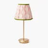 Rechargeable Table Lamps<Mrs. Alice Tall Rechargeable Lamp with Pink & Green Ikat Shade (18cm)