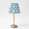 Rechargeable Table Lamps<Mrs. Alice Tall Rechargeable Lamp with Blue Ikat Shade (18cm)