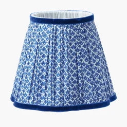 Rechargeable Table Lamps<Mrs. Alice Tall Rechargeable Lamp with Cobalt Lotus Shade (18cm)